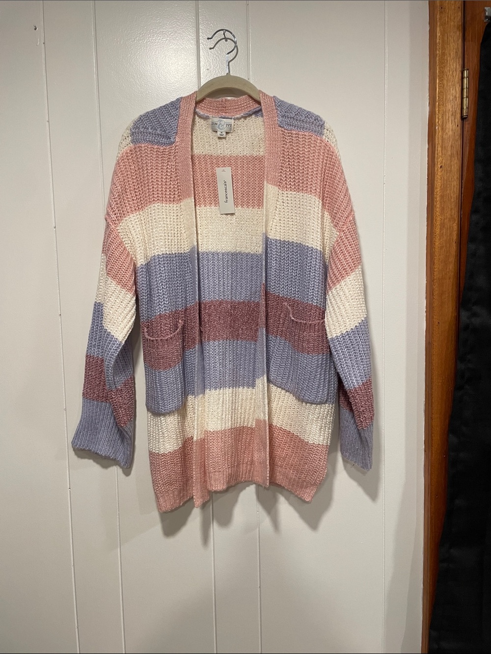 Cozy Striped Cardigan Sweater